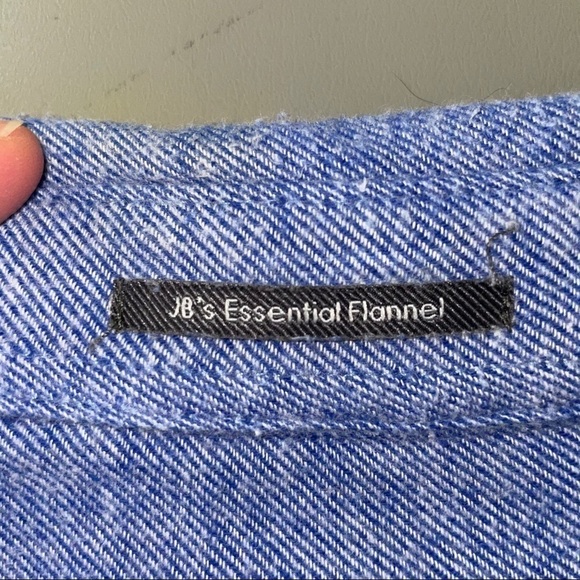 John Bartlett Men’s Flannel Button Down Shirt – Blue, Size Medium - Picture 7 of 9